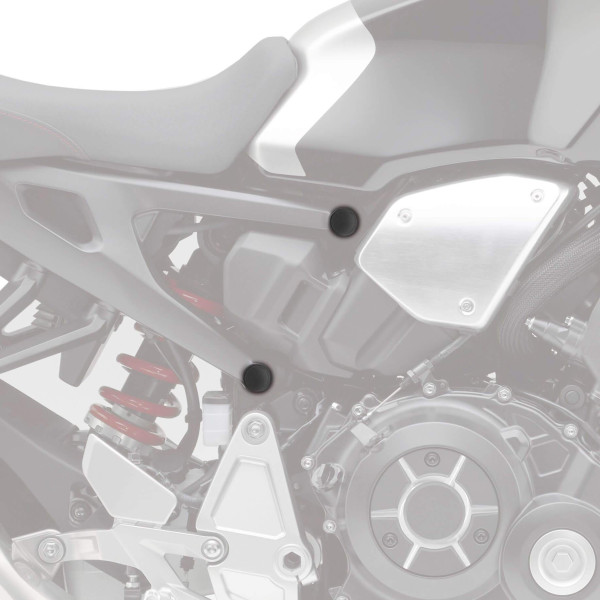 Pyramid Plastics Pyramid frame end caps | matte black | honda cb 1000 r 2018>current